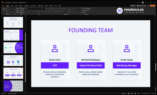 pet sitter team slide financialmodelslab