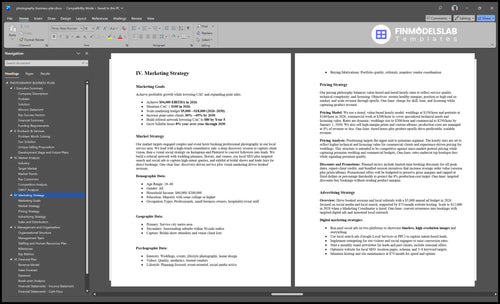 photography business plan marketing plan financialmodelslab
