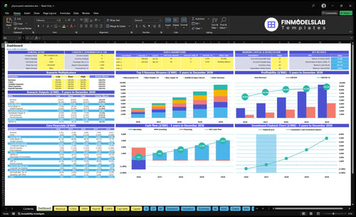 phycocyanin extraction financial model dashboard financialmodelslab