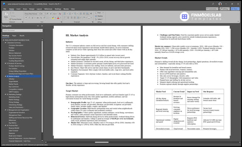 pizza restaurant business plan marketing analysis financialmodelslab