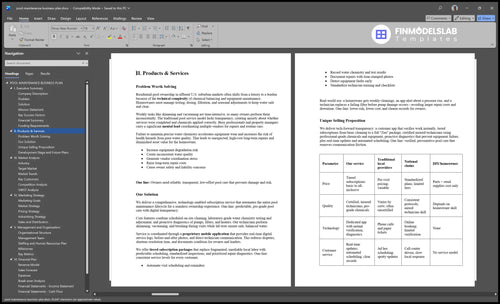 pool maintenance business plan product financialmodelslab
