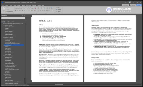 posture correction business plan marketing analysis financialmodelslab