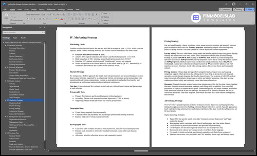 psilocybin therapy business plan marketing plan financialmodelslab