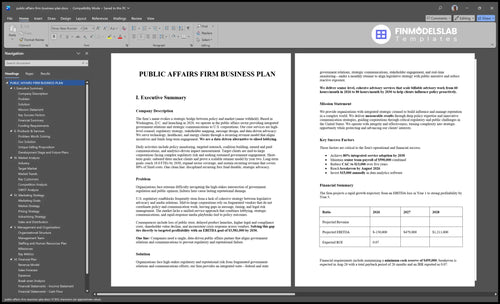public affairs firm business plan executive summary financialmodelslab