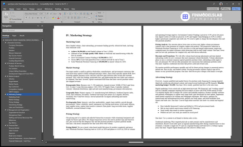 purchase order financing business plan marketing plan financialmodelslab