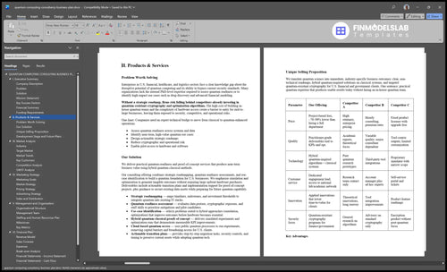 quantum computing consultancy business plan product financialmodelslab