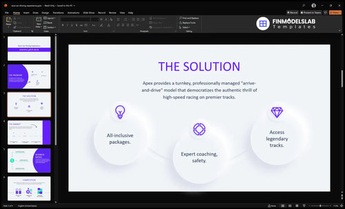 race car driving experience solution slide financialmodelslab
