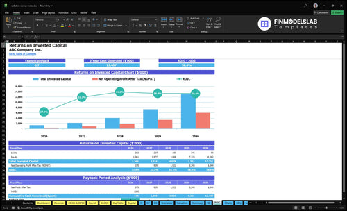 radiation survey meter financial model roic financialmodelslab