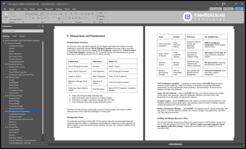 radio frequency detection business plan management financialmodelslab