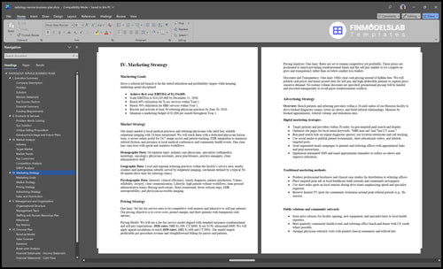 radiology service business plan marketing plan financialmodelslab