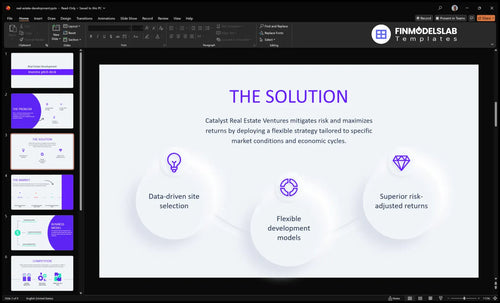 real estate development solution slide financialmodelslab
