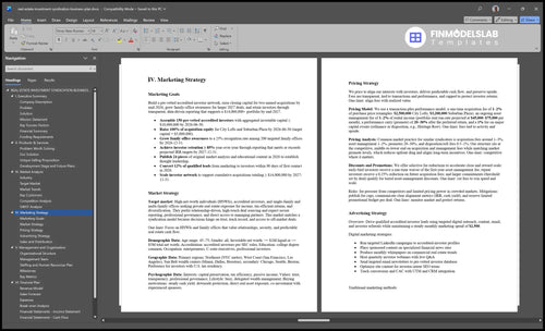 real estate investment syndication business plan marketing plan financialmodelslab