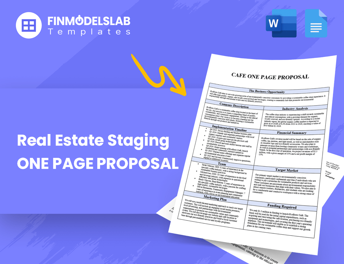 Real Estate Staging Business Proposal