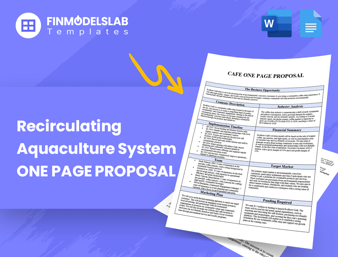 Recirculating Aquaculture System Business Proposal