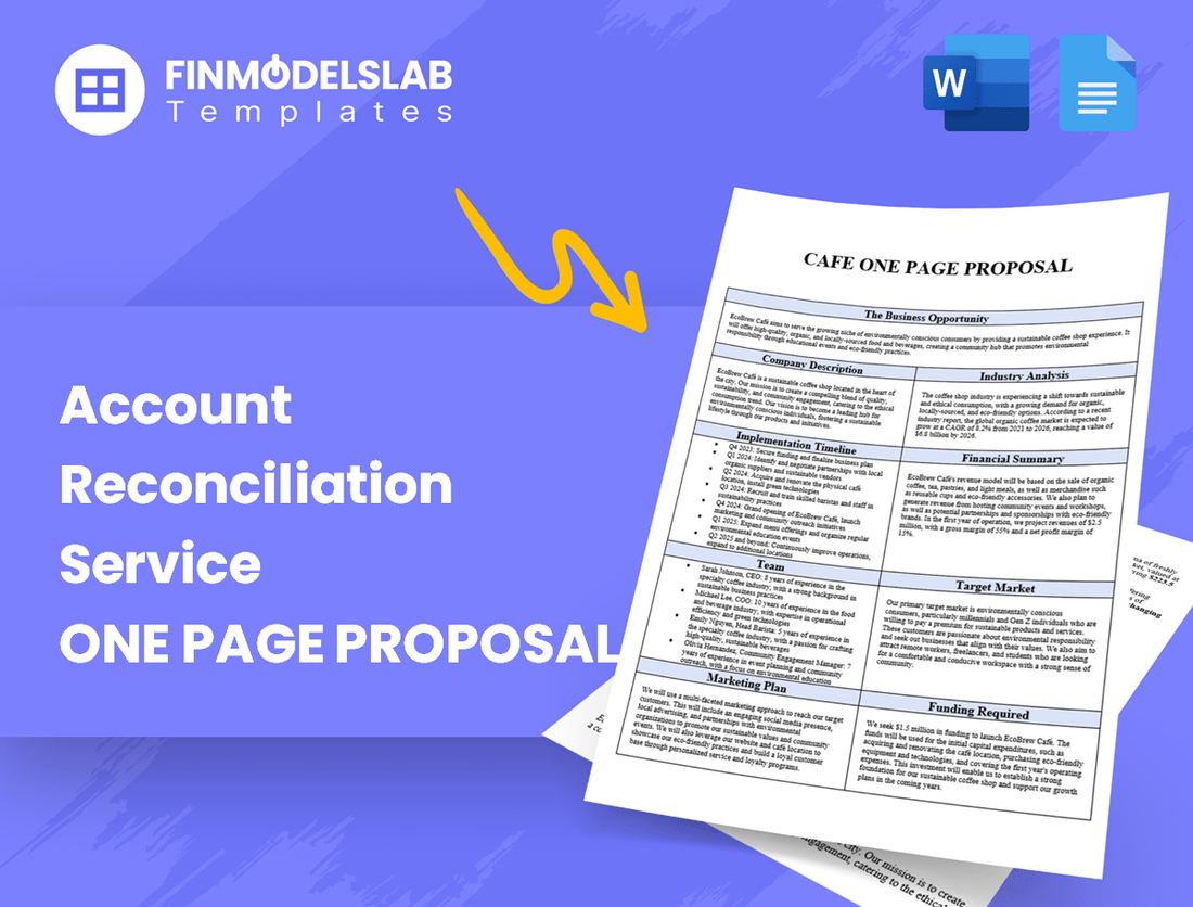 Account Reconciliation Service Business Proposal