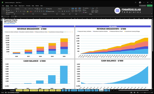 reference checking financial model charts financialmodelslab