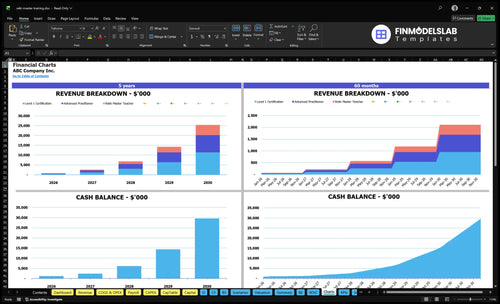 reiki master training financial model charts financialmodelslab