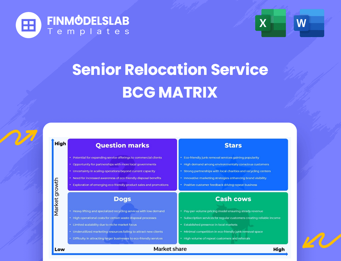 Senior Relocation Service BCG Matrix