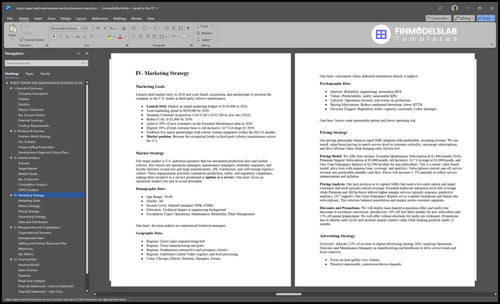robot repair and maintenance services business plan marketing plan financialmodelslab