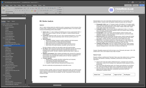 rock climbing gym business plan marketing analysis financialmodelslab