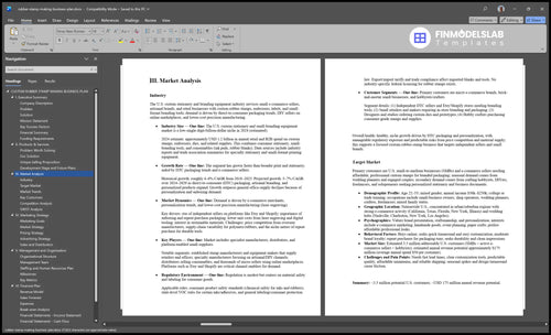rubber stamp making business plan marketing analysis financialmodelslab