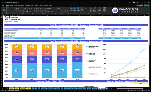 rug cleaning financial model top revenue financialmodelslab