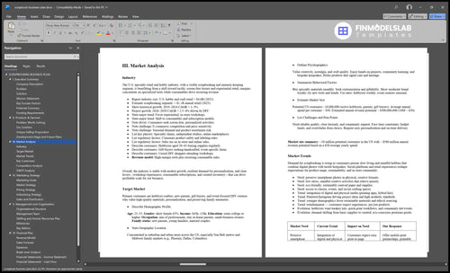 scrapbook business plan marketing analysis financialmodelslab