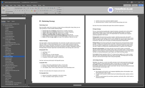 seafood restaurant business plan marketing plan financialmodelslab