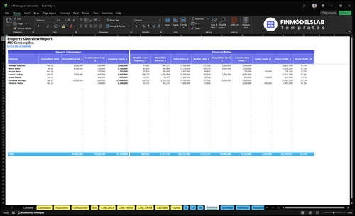 self storage investment financial model overview financialmodelslab