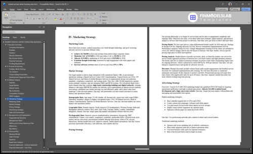shared services center business plan marketing plan financialmodelslab
