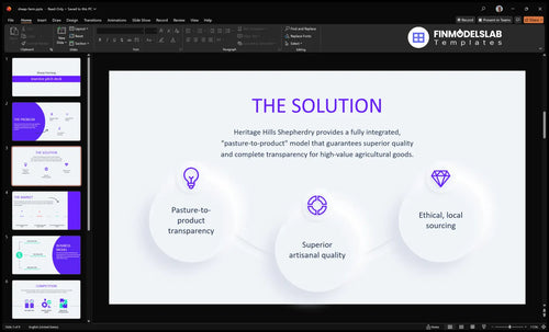 sheep farm solution slide financialmodelslab