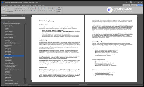 shopping cart cleaning business plan marketing plan financialmodelslab