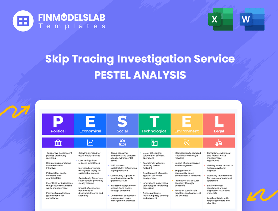 Skip Tracing Investigation Service PESTEL Analysis