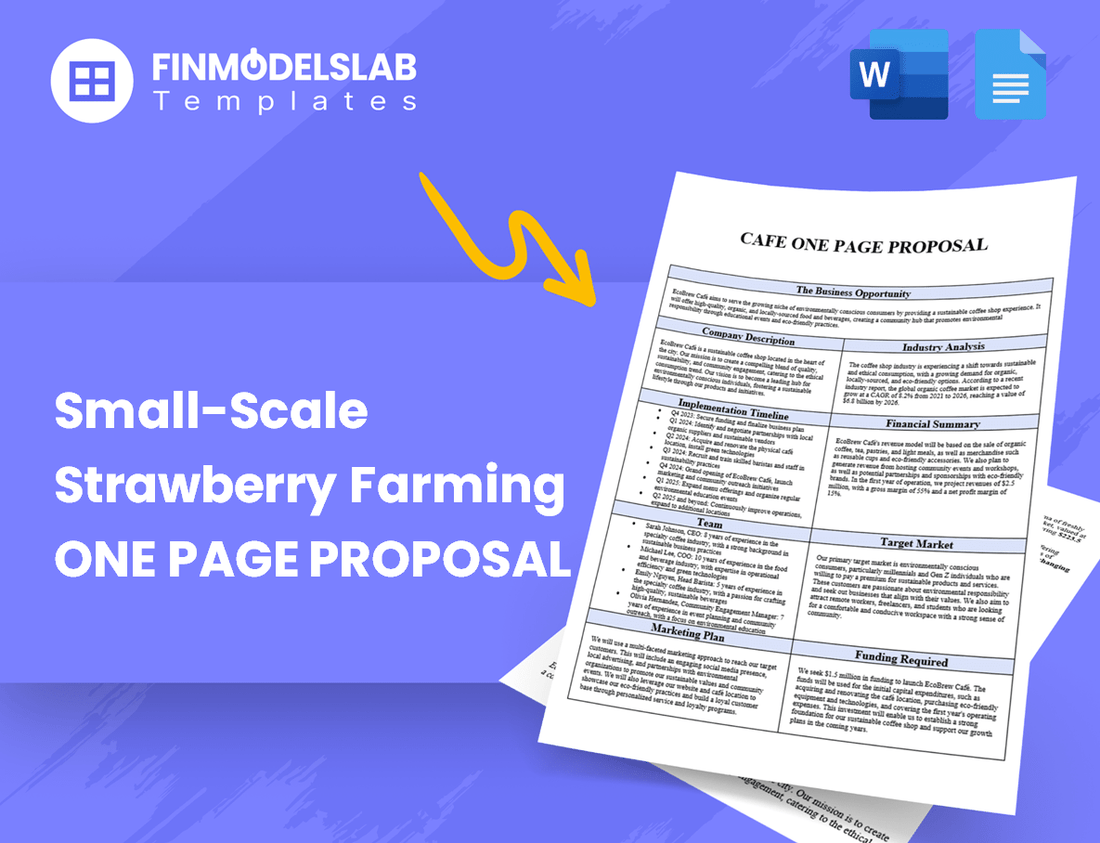 Small-Scale Strawberry Farming Business Proposal