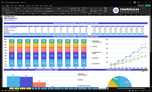 small scale vegetable farming financial model top revenue financialmodelslab