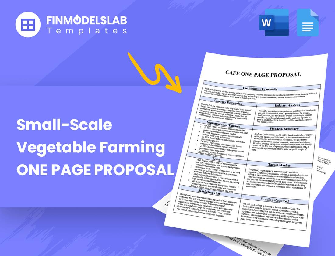 Small-Scale Vegetable Farming Business Proposal