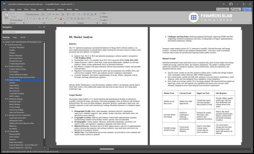 smart plant maintenance app business plan marketing analysis financialmodelslab