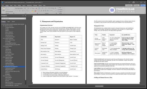 social media growth hacking business plan management financialmodelslab