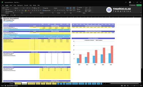 space agriculture financial model revenue financialmodelslab