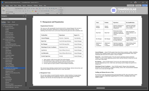 stand up comedy business plan management financialmodelslab