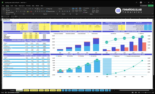 standing seam metal roofing financial model dashboard financialmodelslab
