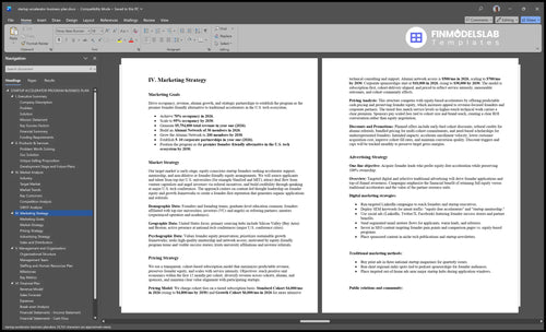 startup accelerator business plan marketing plan financialmodelslab
