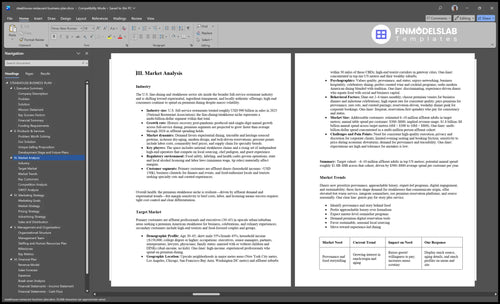 steakhouse restaurant business plan marketing analysis financialmodelslab