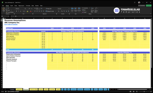 stem cell therapy financial model revenue financialmodelslab