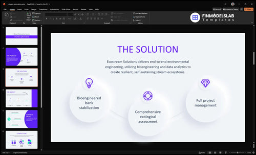 stream restoration solution slide financialmodelslab