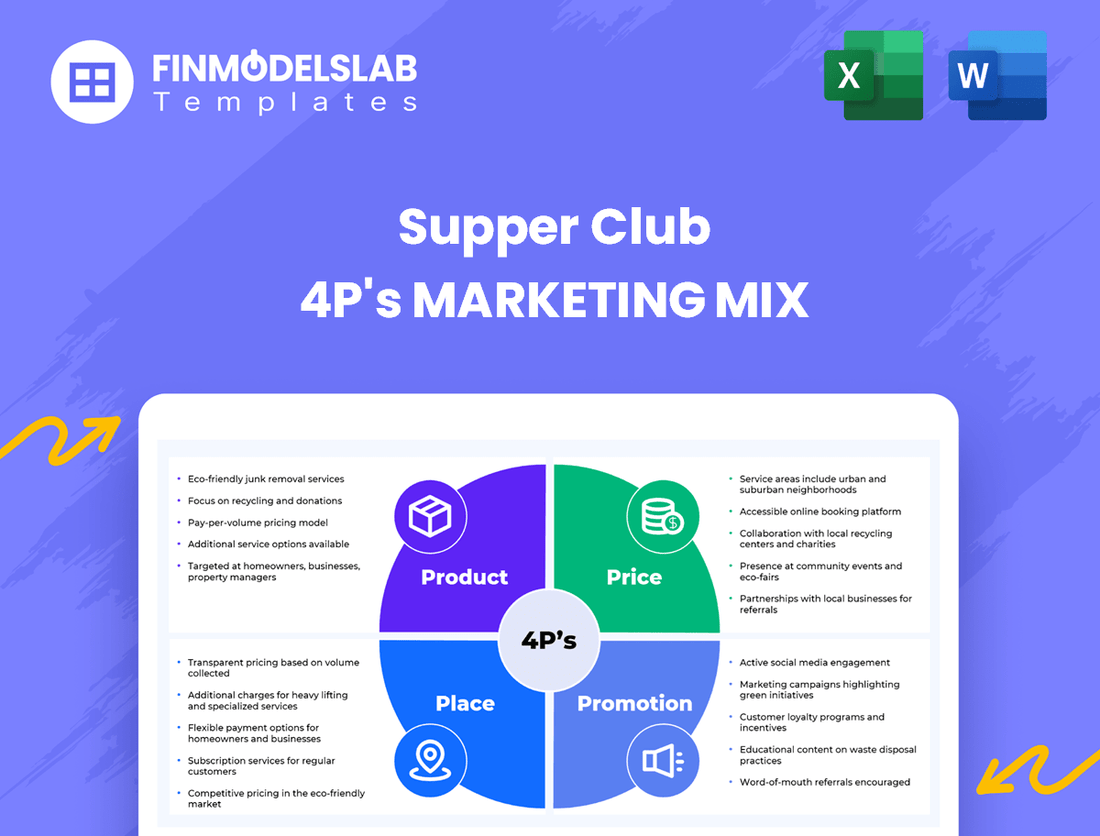 Supper Club Marketing Mix