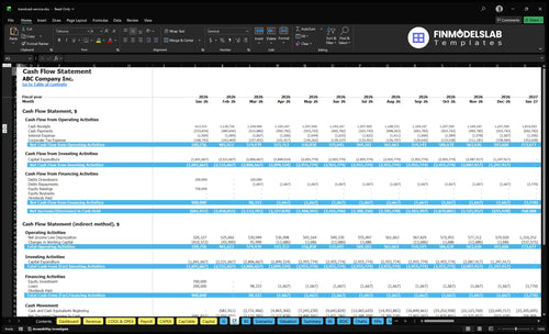 transload service financial model cash flow financialmodelslab