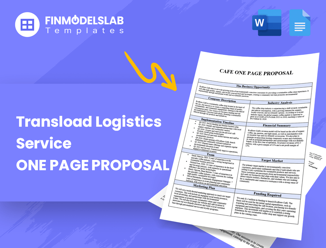 Transload Logistics Service Business Proposal