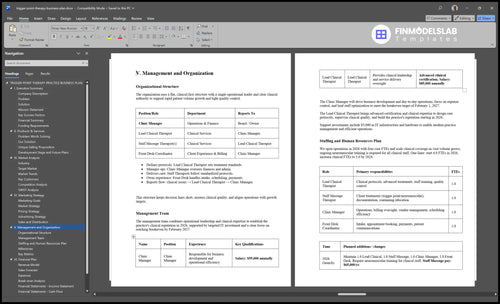 trigger point therapy business plan management financialmodelslab