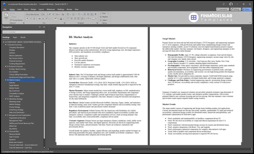 ui component library business plan marketing analysis financialmodelslab